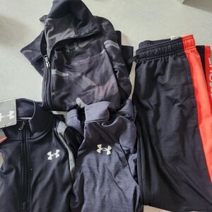 Under Armour Kids' Black and Red Jacket